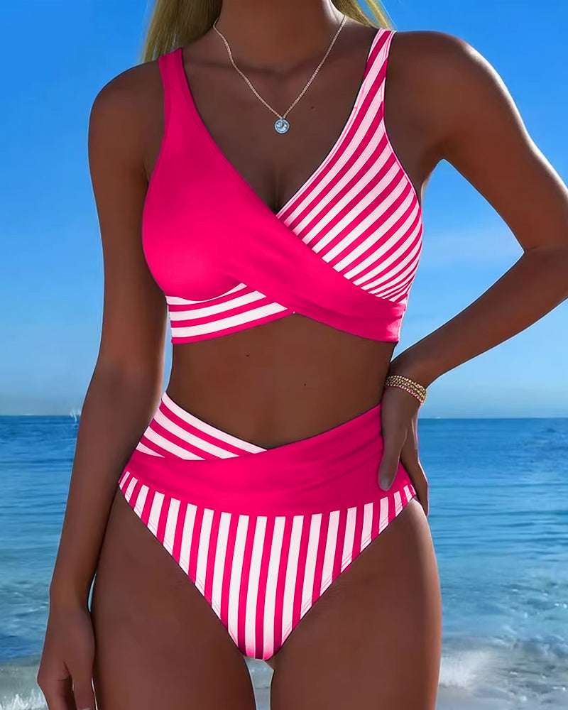 Giulia | Crossed Stripes Bikini