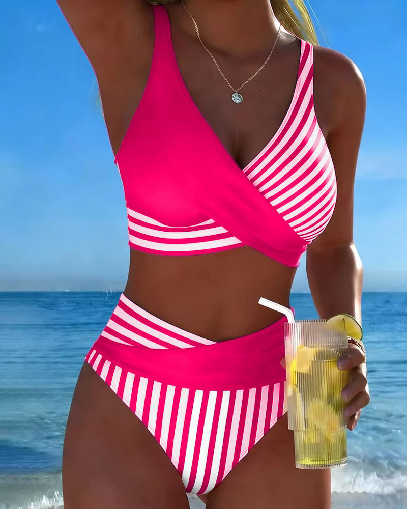 Giulia | Crossed Stripes Bikini