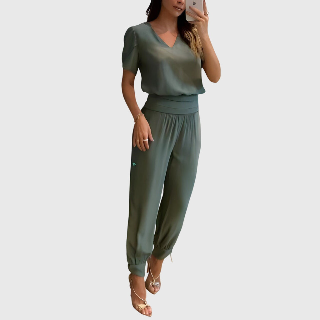Jennifer™ | Chic Blouse and Pants Ensemble