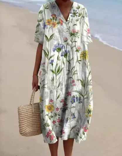 Merel | Vintage Floral Maxi Dress