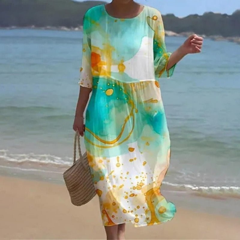 Marion | Sunset Flower Dress