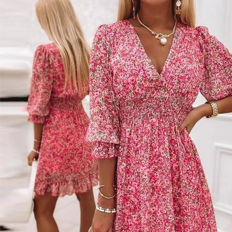 Joan | Elegant Floral Dress