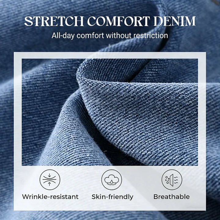 Mia | High Waist Slit Jeans