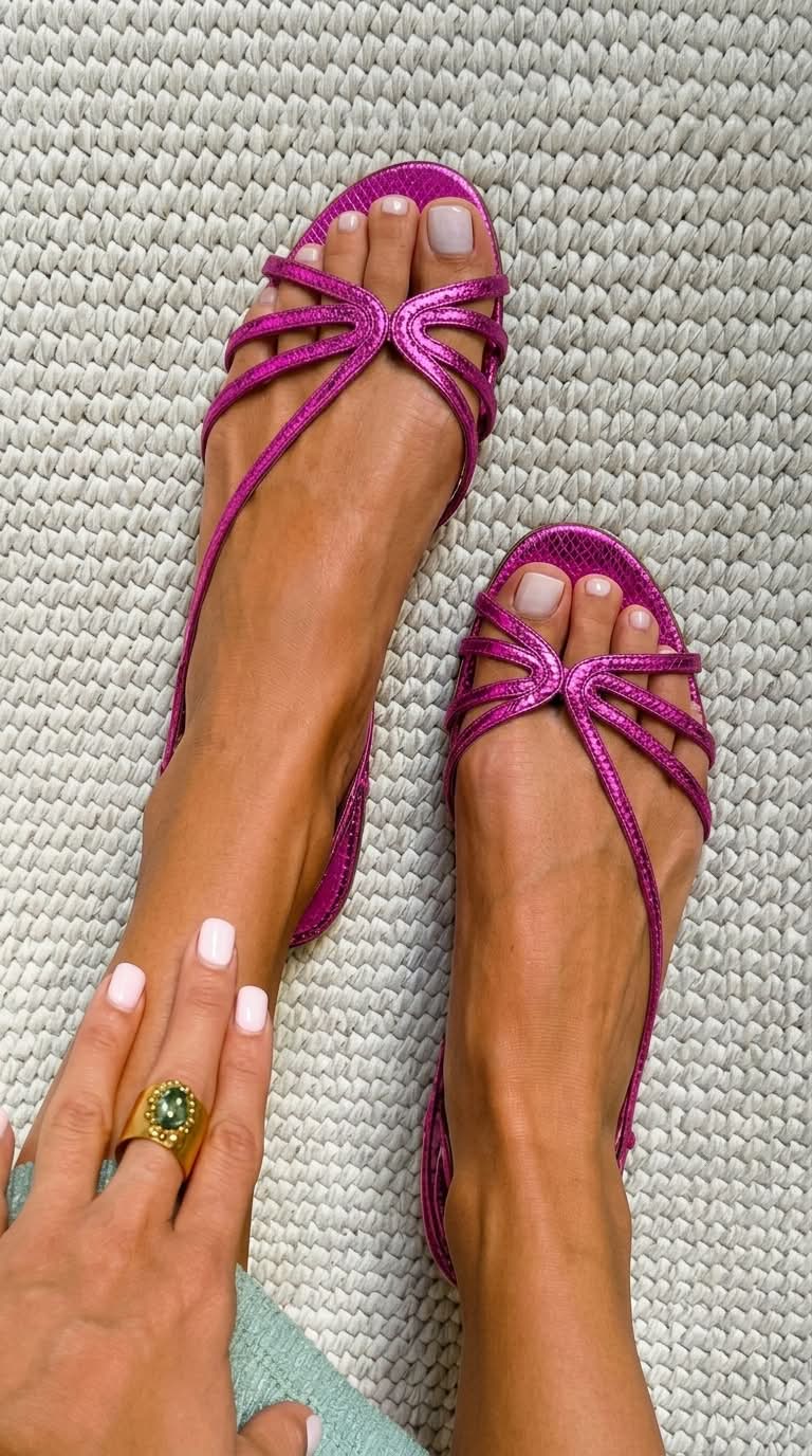 Mia – Golden Summer Elegance Sandals