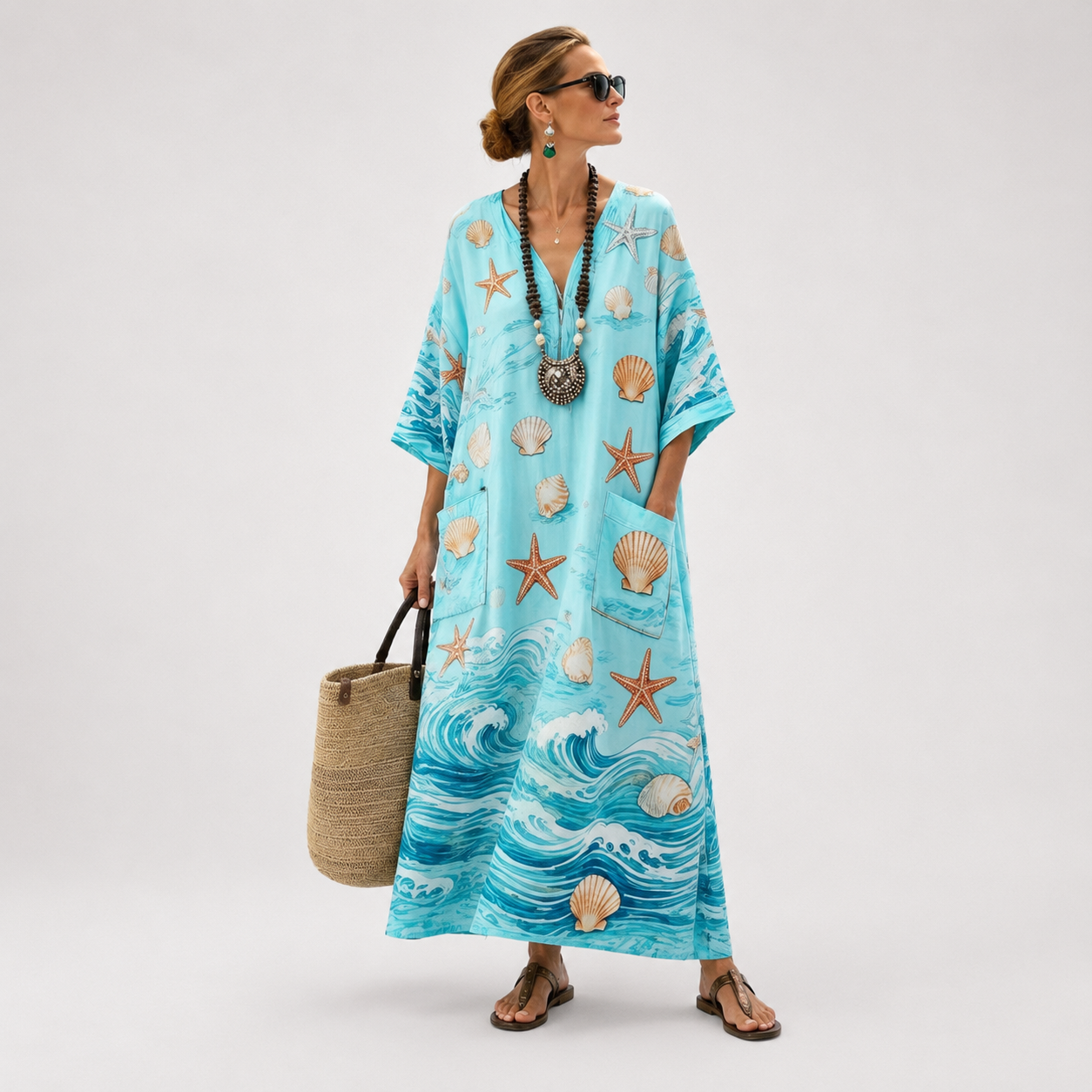 Beryl | Long Caftan Dress