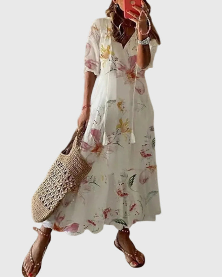 Janet | Boho Vintage Summer Maxi Dress