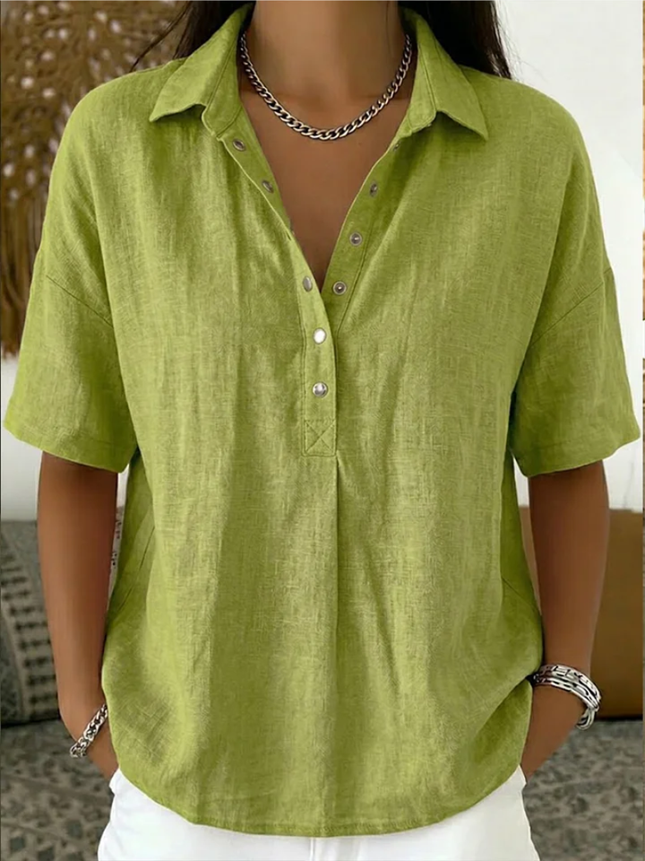 Claire | Blouse with Collar and Button
