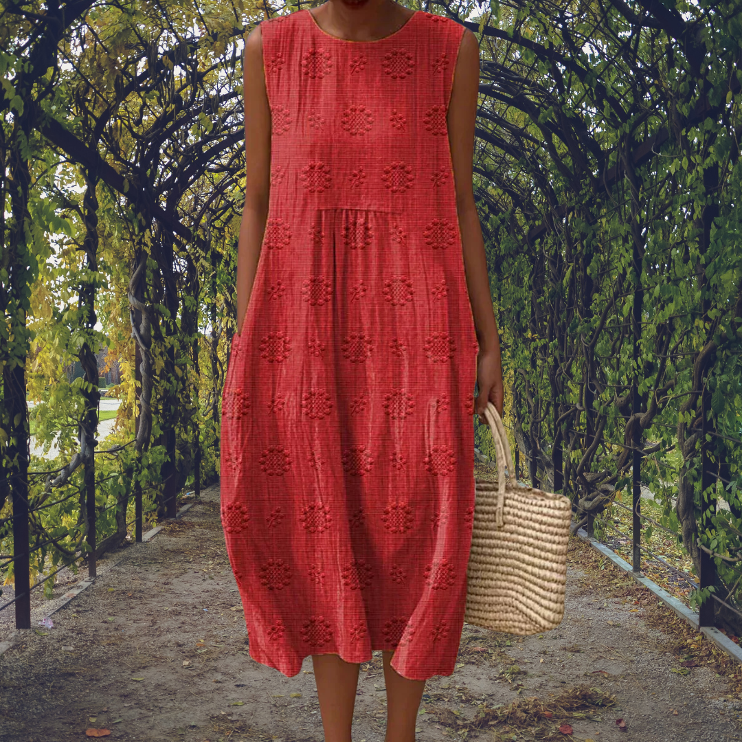 Christine | Elegant Sleeveless Dress with Pockets