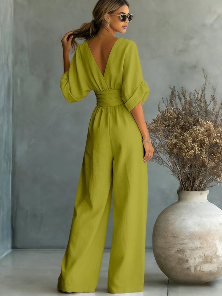 Sofia | Effortless V-Neck Jumpsuit