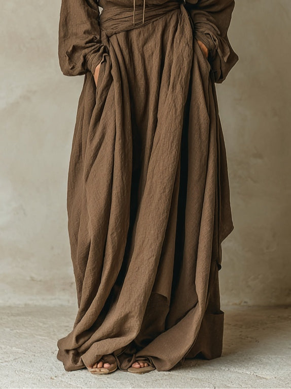 Camila | Linen-Blend Maxi Dress