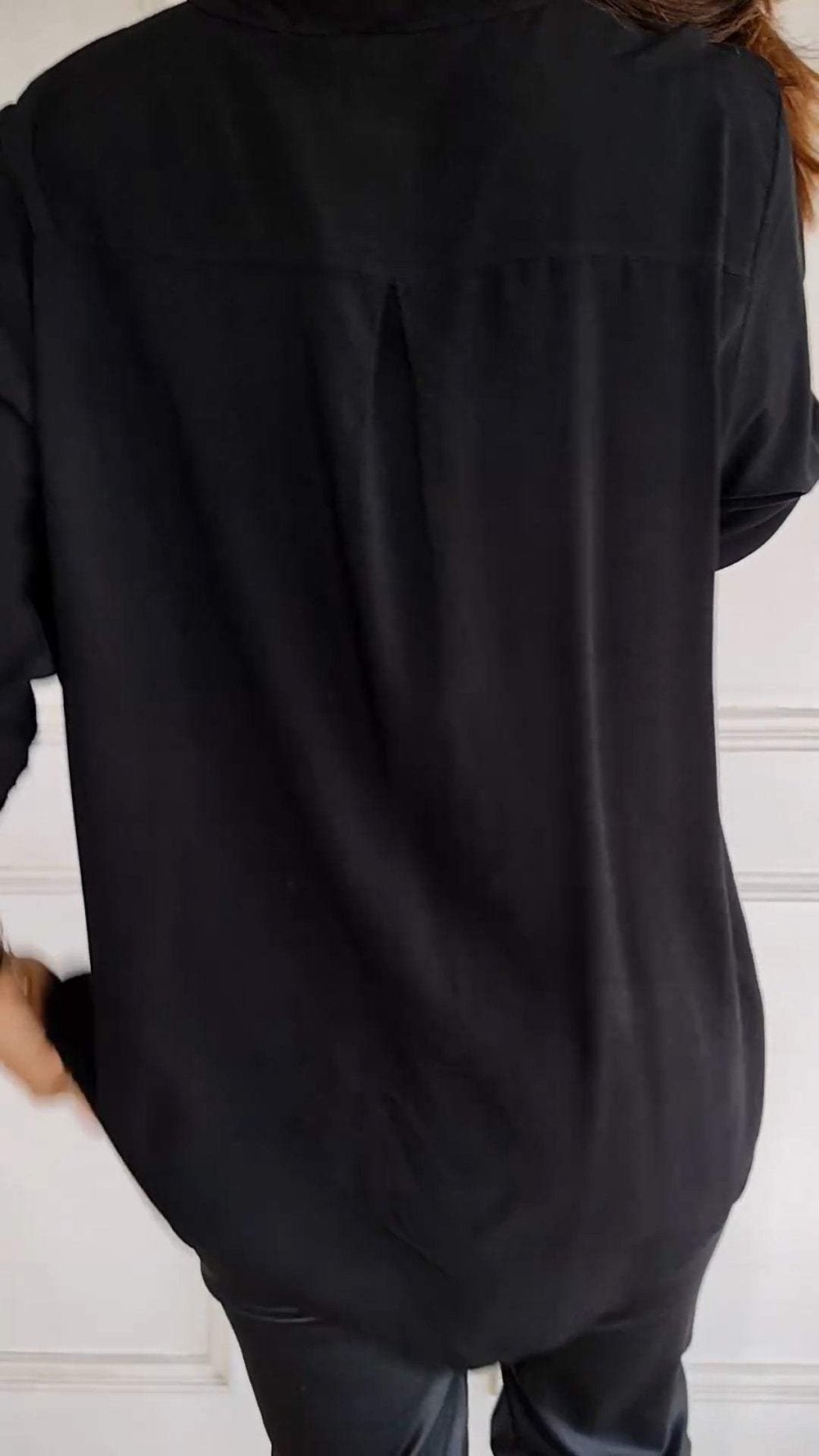 COTTON V™ | V-Neck Mid-Sleeve Casual Top