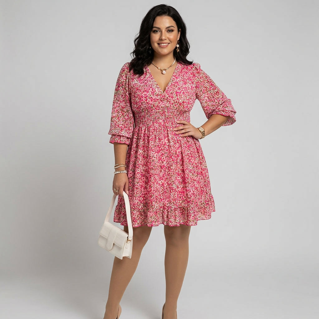 Linnea | Floral Puff Sleeve Dress