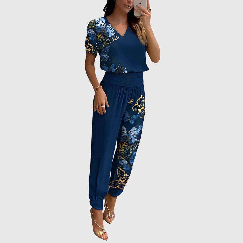 Jennifer™ | Chic Blouse and Pants Ensemble
