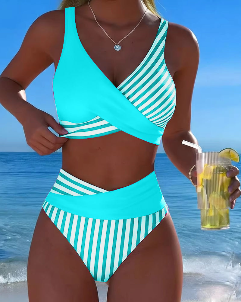 Giulia | Crossed Stripes Bikini