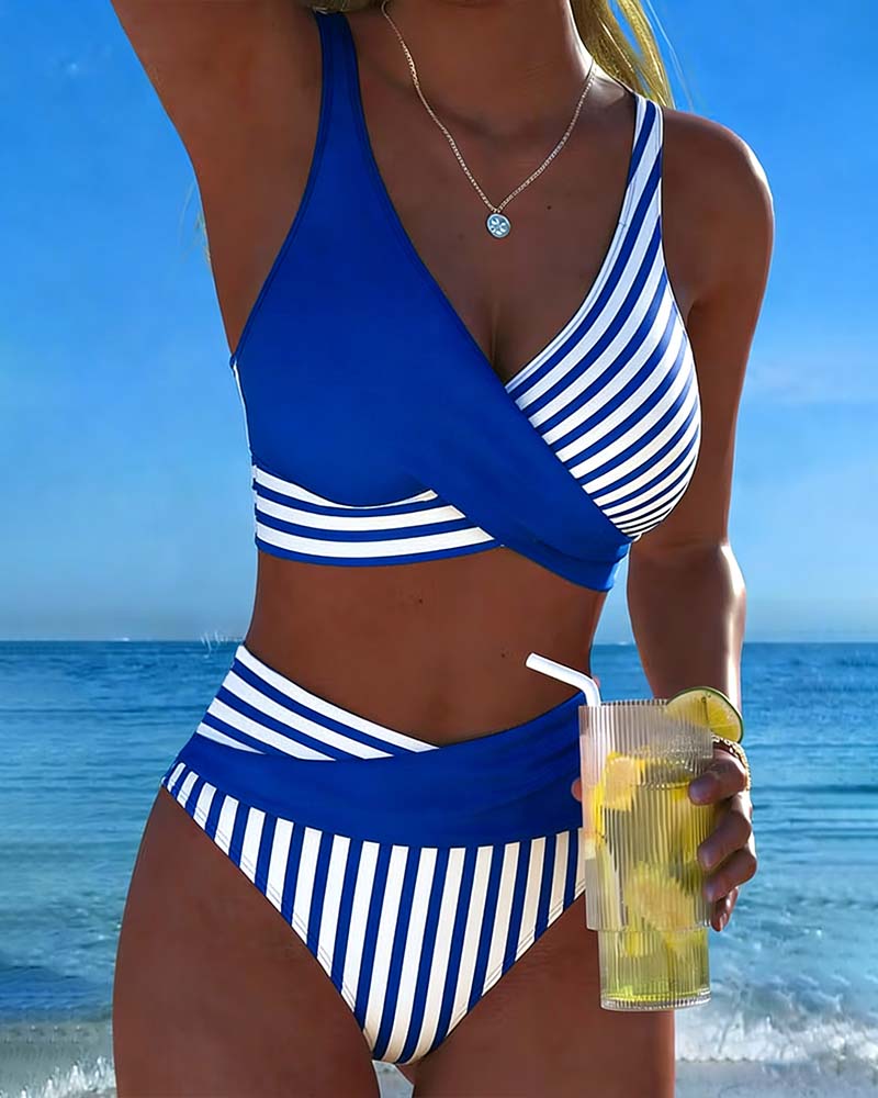 Giulia | Crossed Stripes Bikini