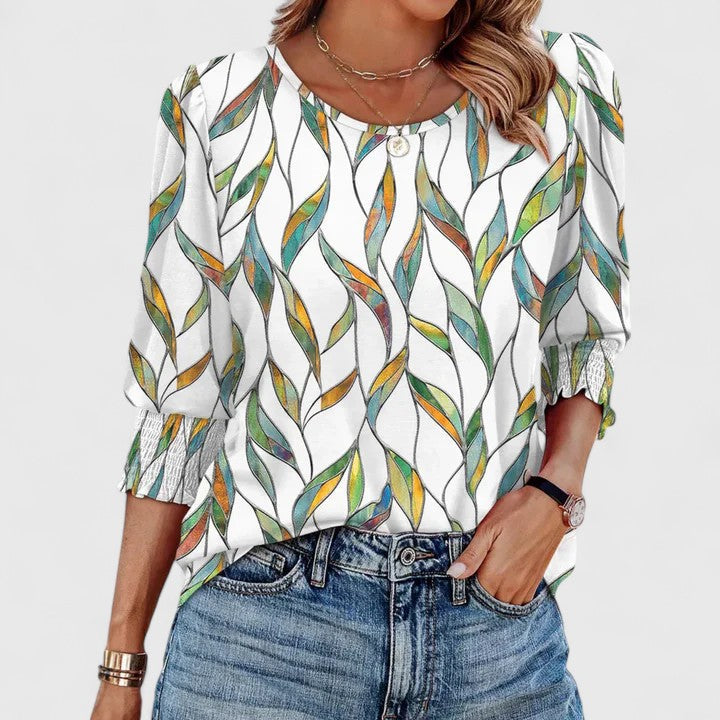 Zara | Elegant Smocked Top