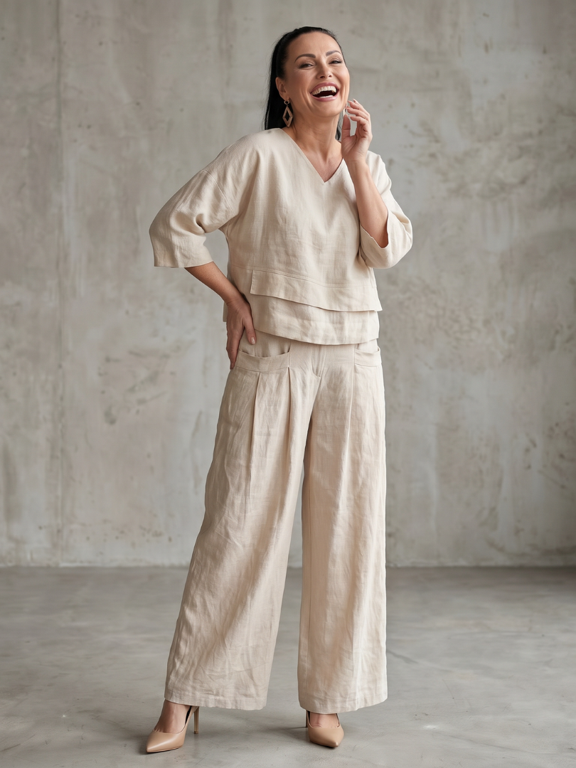 River | Layered Top Wide Leg Set