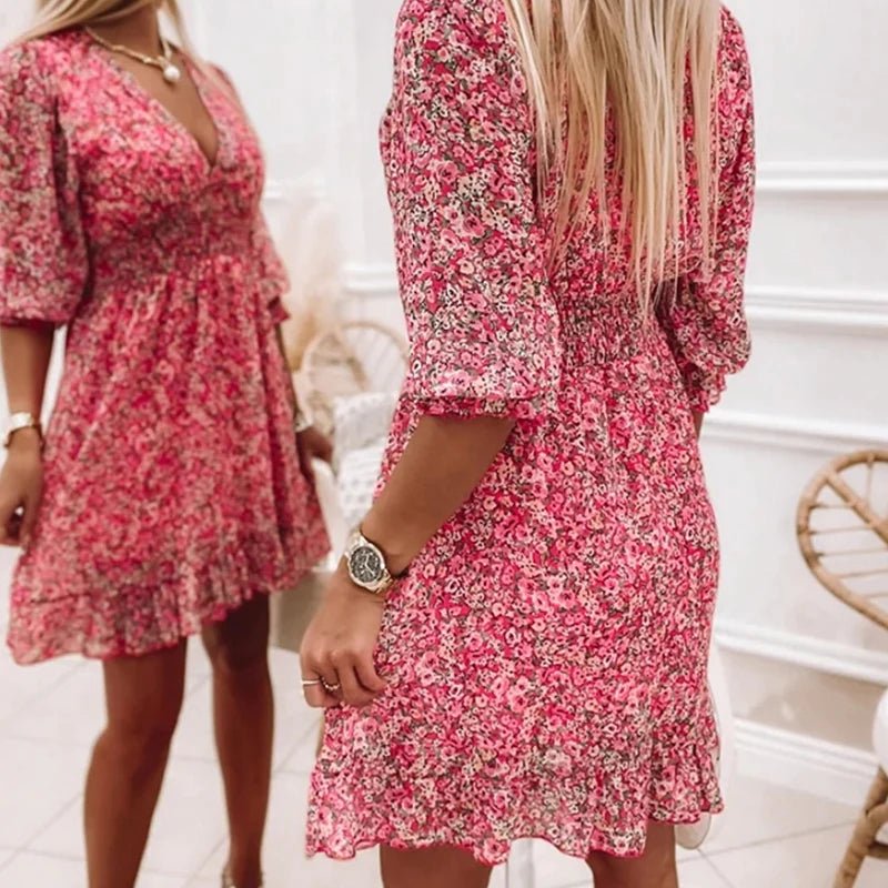 Joan | Elegant Floral Dress