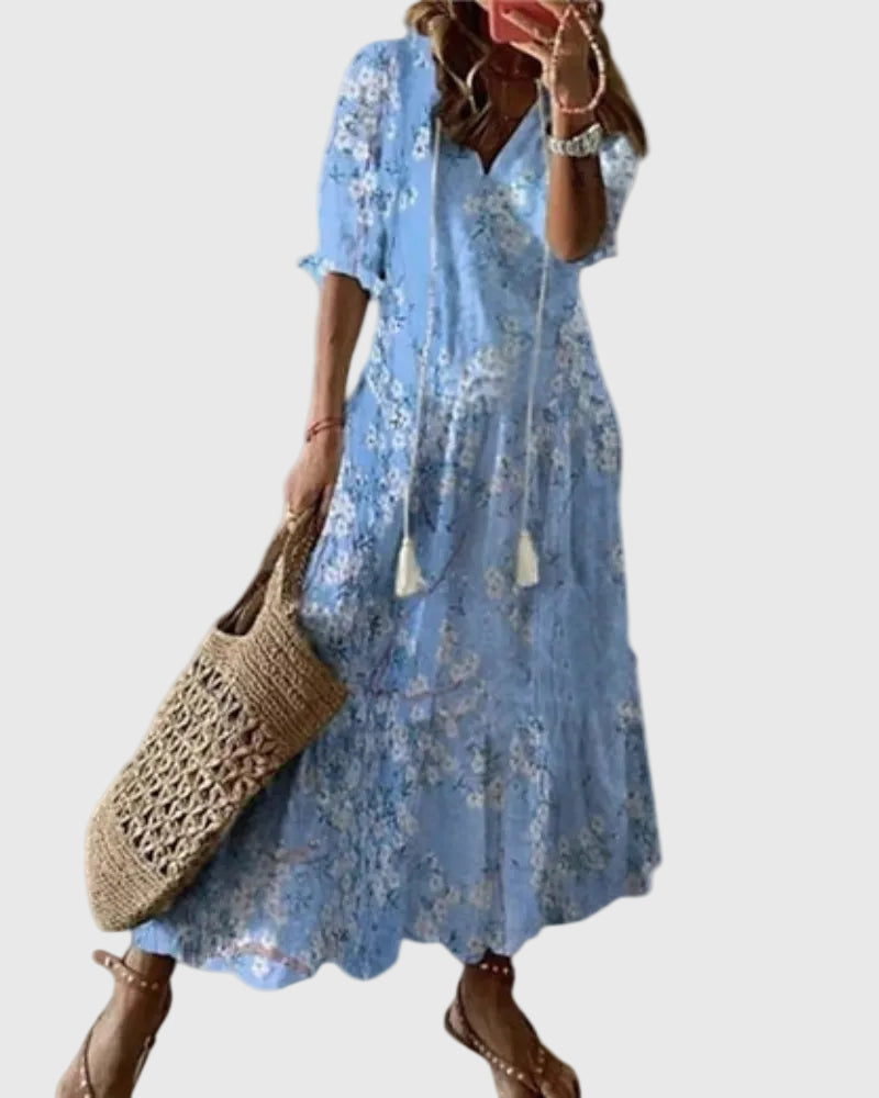 Janet | Boho Vintage Summer Maxi Dress