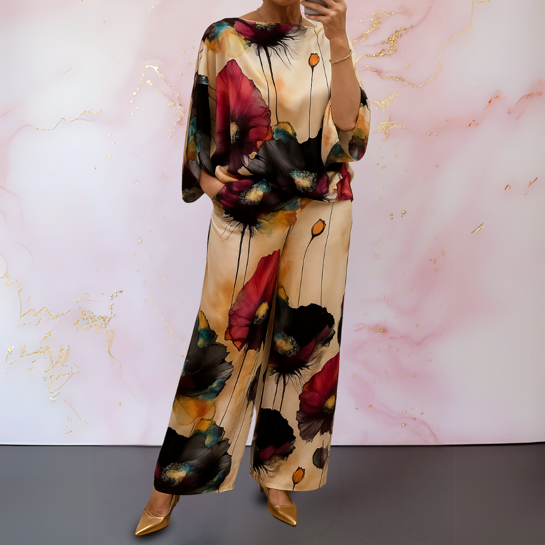 Maelora™ | Women's Satin Two-Piece Set