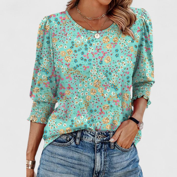 Zara | Elegant Smocked Top