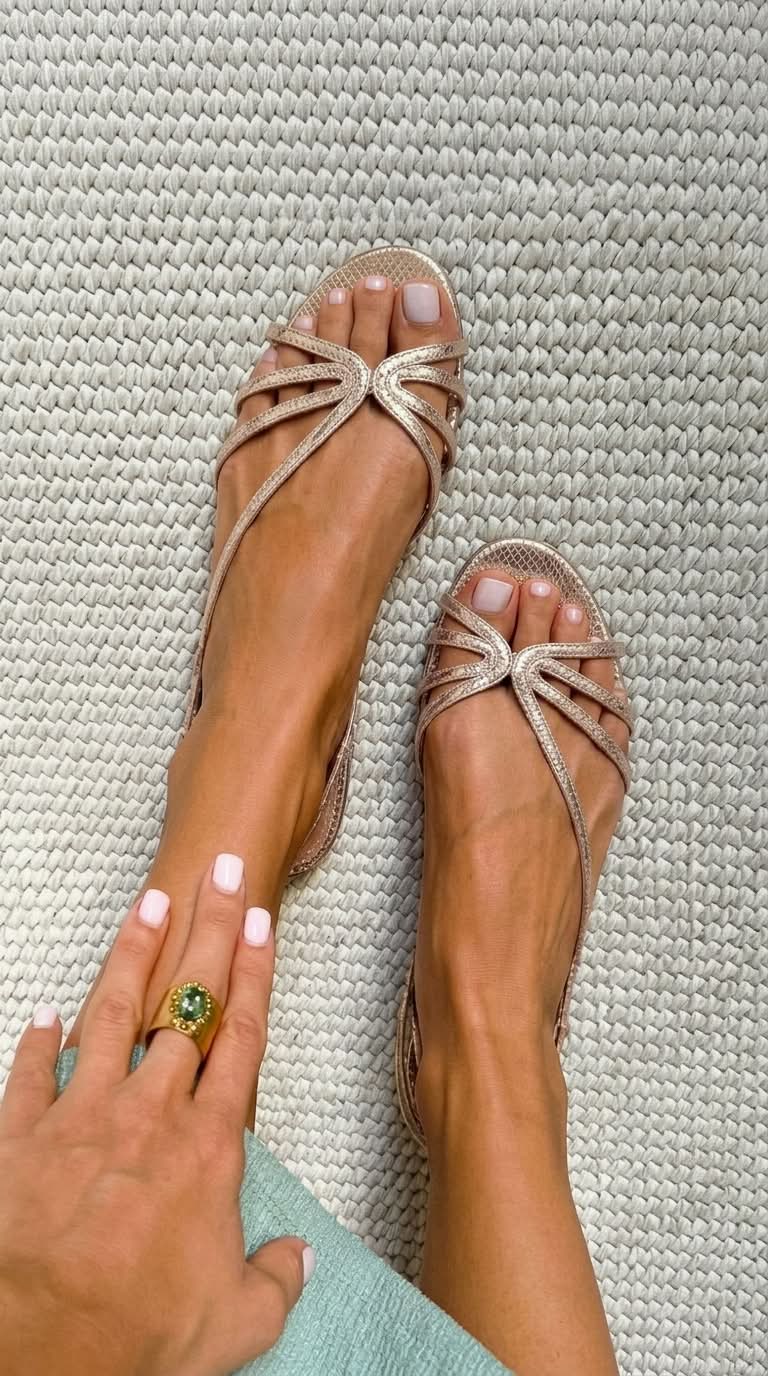 Mia – Golden Summer Elegance Sandals