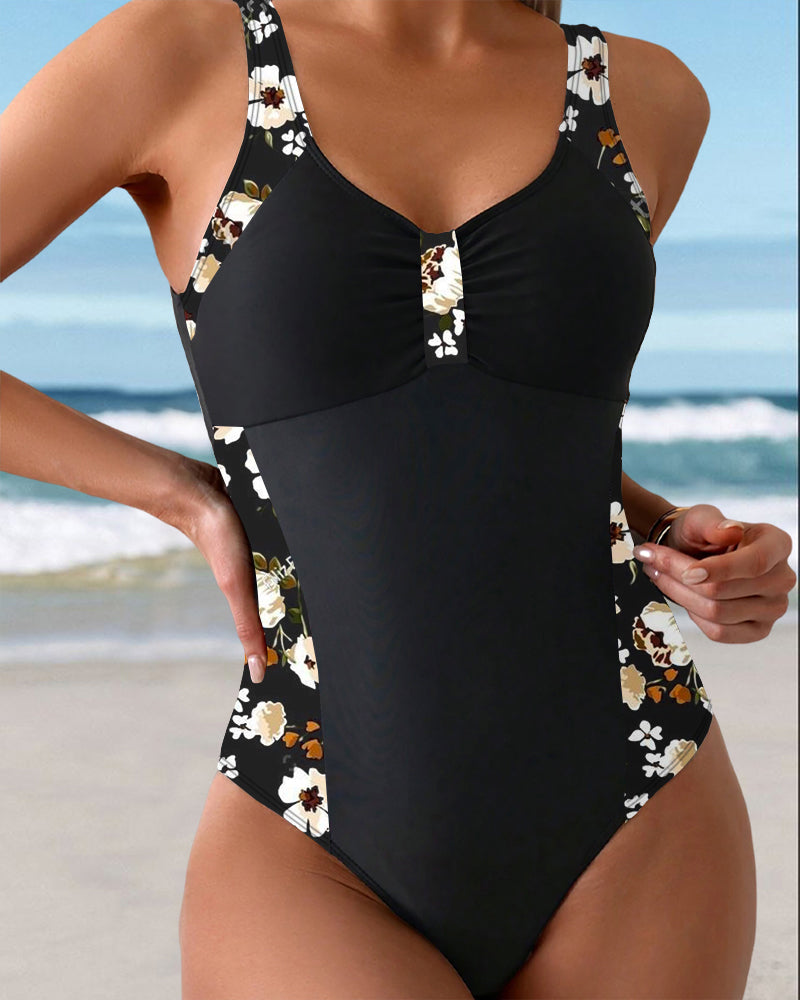 Bianca | Contrast Print Swimsuit