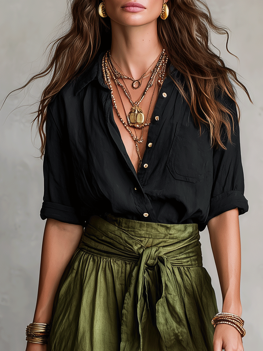 Effortless Elegance Boho Skirt Set