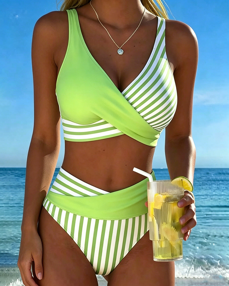 Giulia | Crossed Stripes Bikini