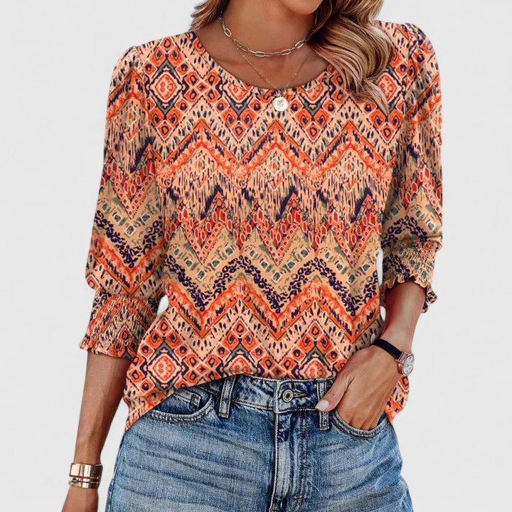 Zara | Elegant Smocked Top