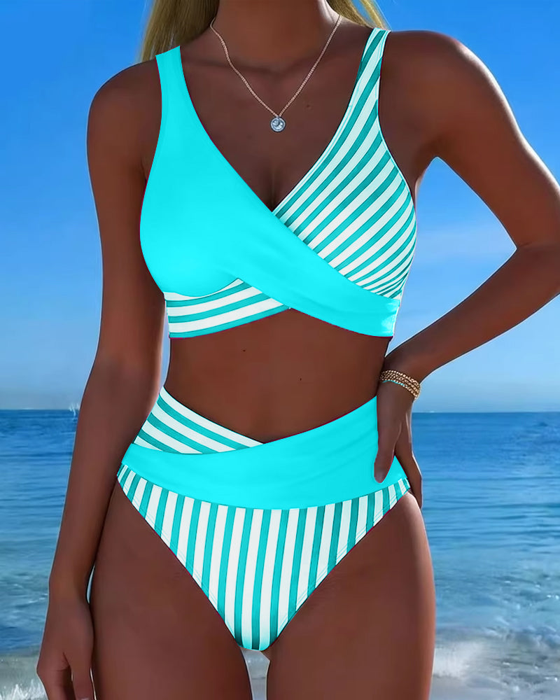 Giulia | Crossed Stripes Bikini