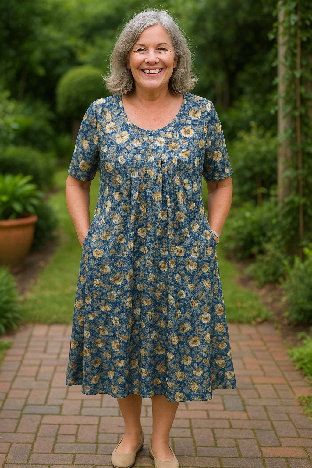 Liviayrose | Elegant Flow –Tummy-friendly design Dress