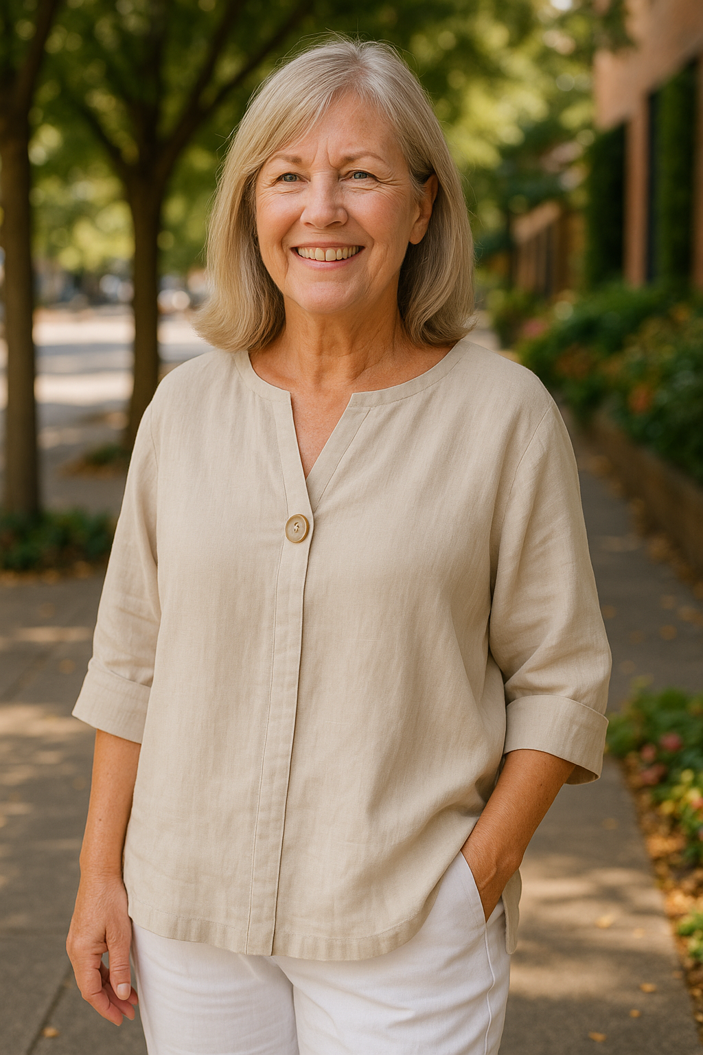 Irene | Blouse - Light. Flattering. Made for real women