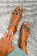 Gabrielle – Golden Summer Enchantment Sandals