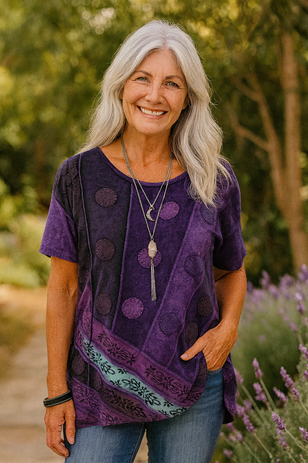 Monique™ | Boho Patchwork Top