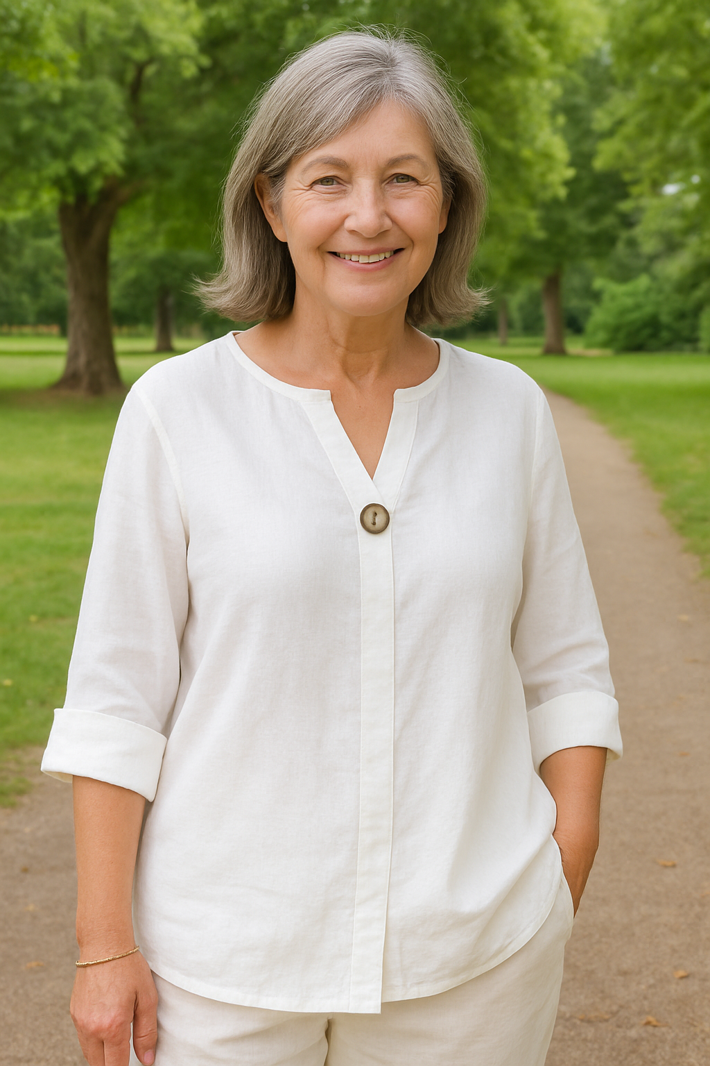 Irene | Blouse - Light. Flattering. Made for real women