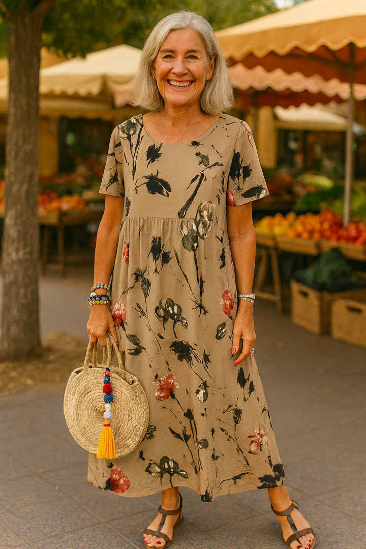 Louise | Vintage Floral Maxi Dress
