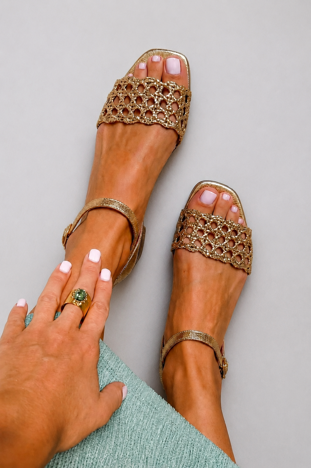 Gabrielle – Golden Summer Enchantment Sandals