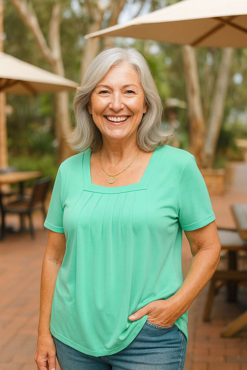 Nicole | Pleated Comfort Top - Everyday confidence