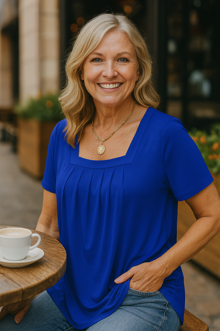 Nicole | Pleated Comfort Top - Everyday confidence
