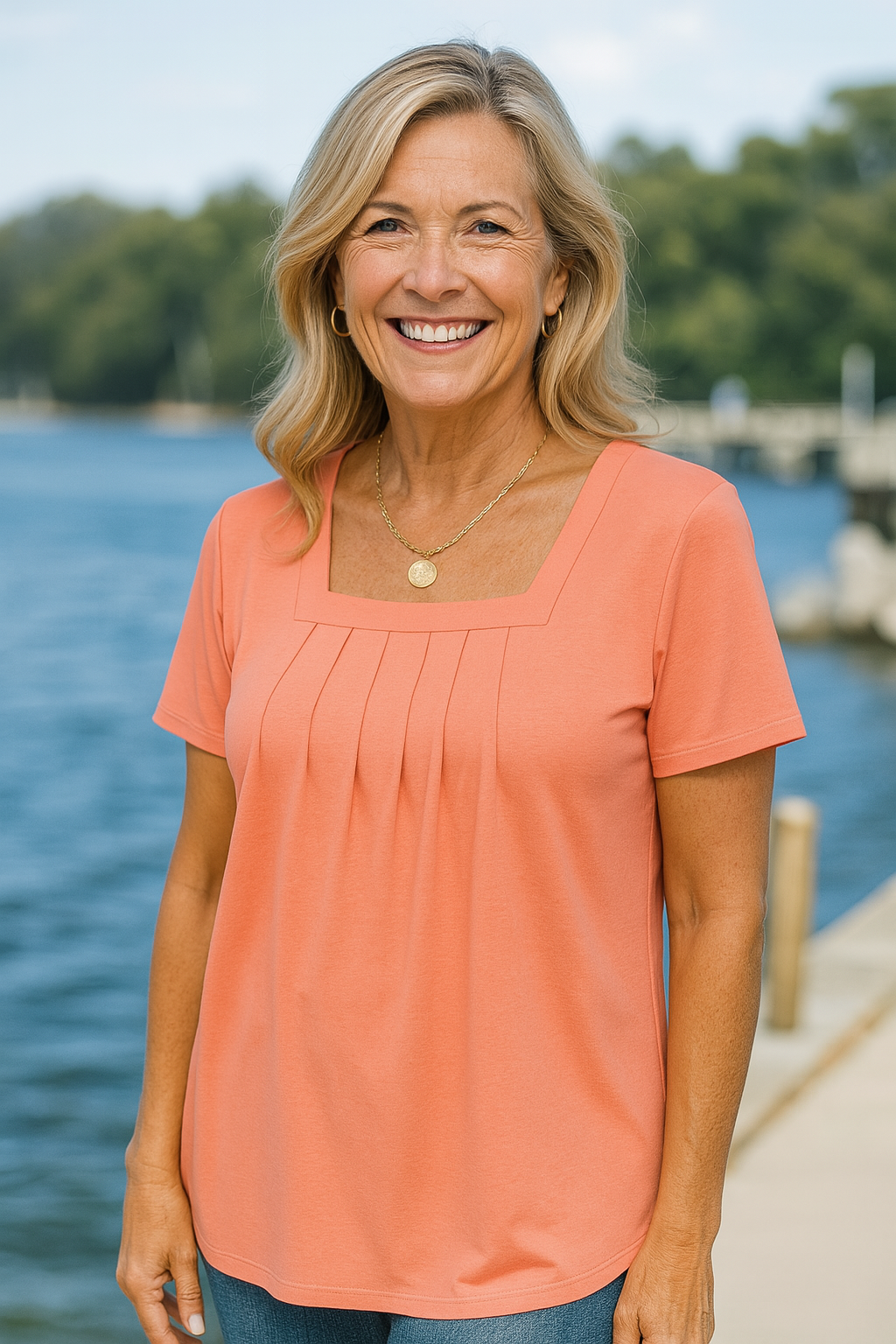 Nicole | Pleated Comfort Top - Everyday confidence