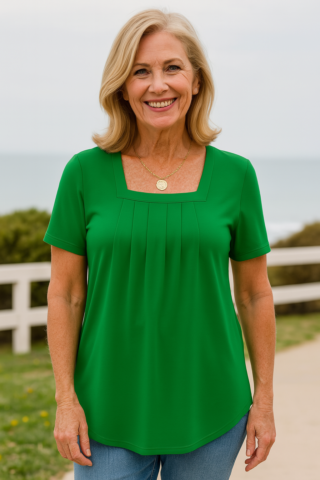 Nicole | Pleated Comfort Top - Everyday confidence
