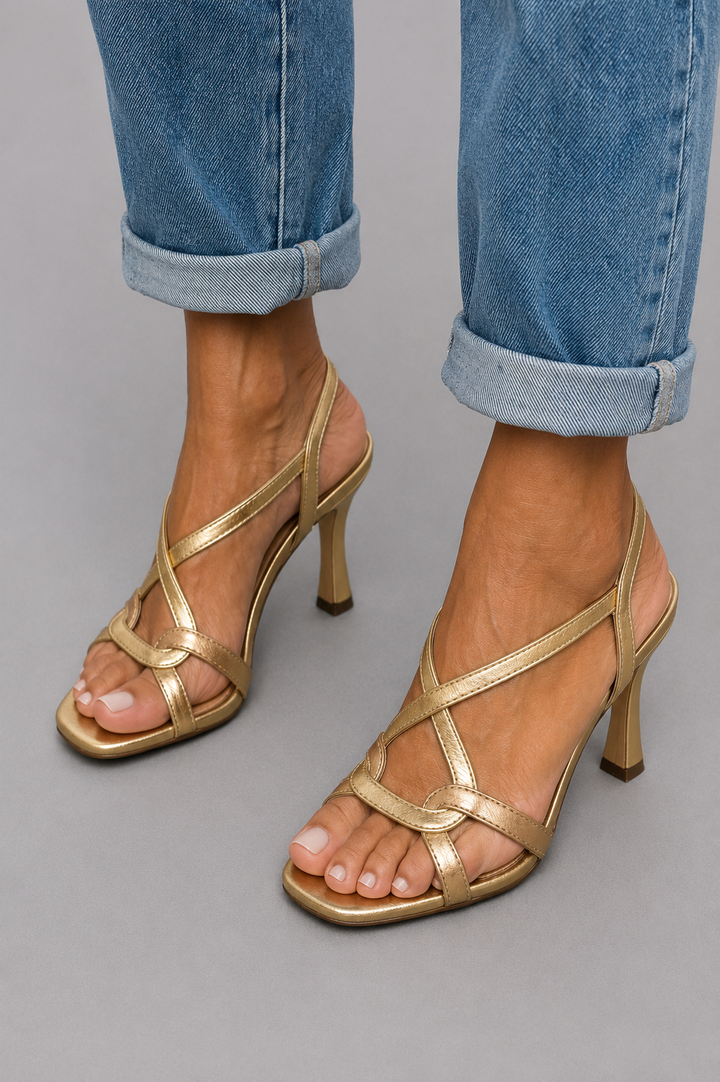 Emma- Golden Summer Charm Sandals