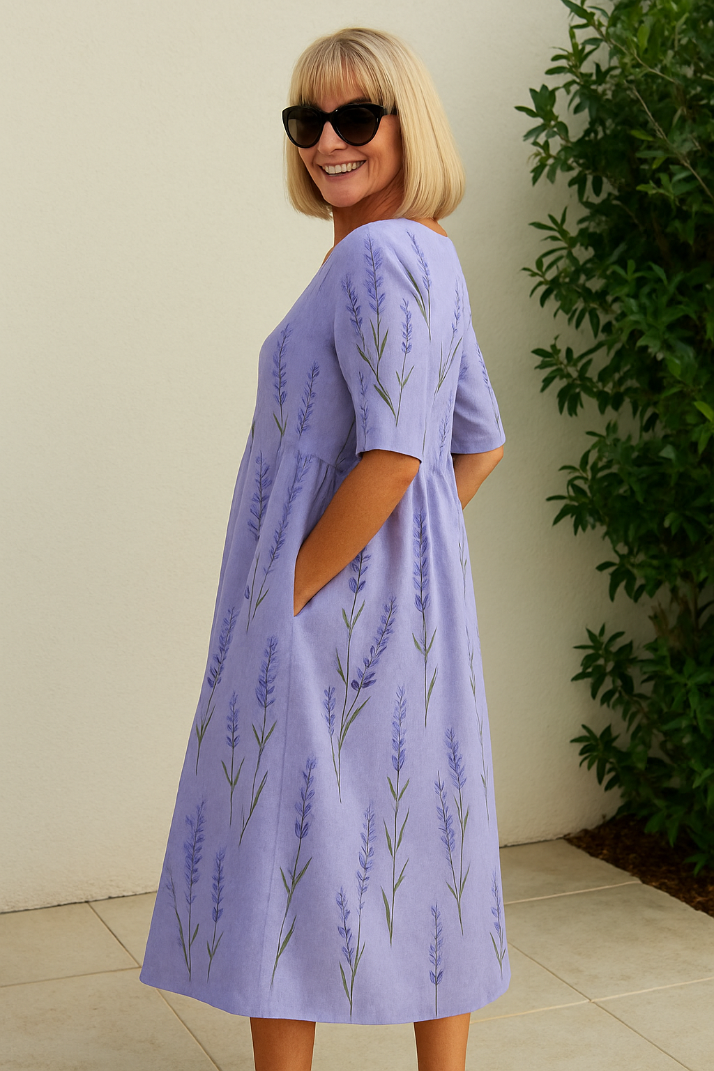 Liza | Relaxed Midi Dress - Effortless Elegance, Everyday Comfort