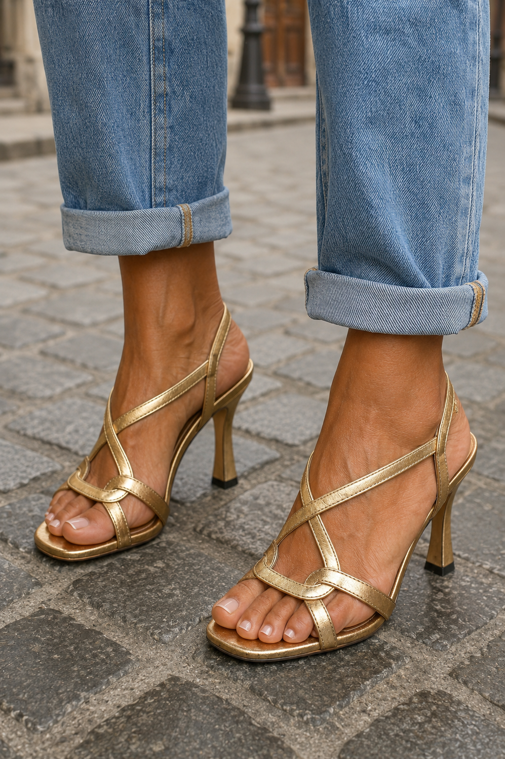 Emma- Golden Summer Charm Sandals