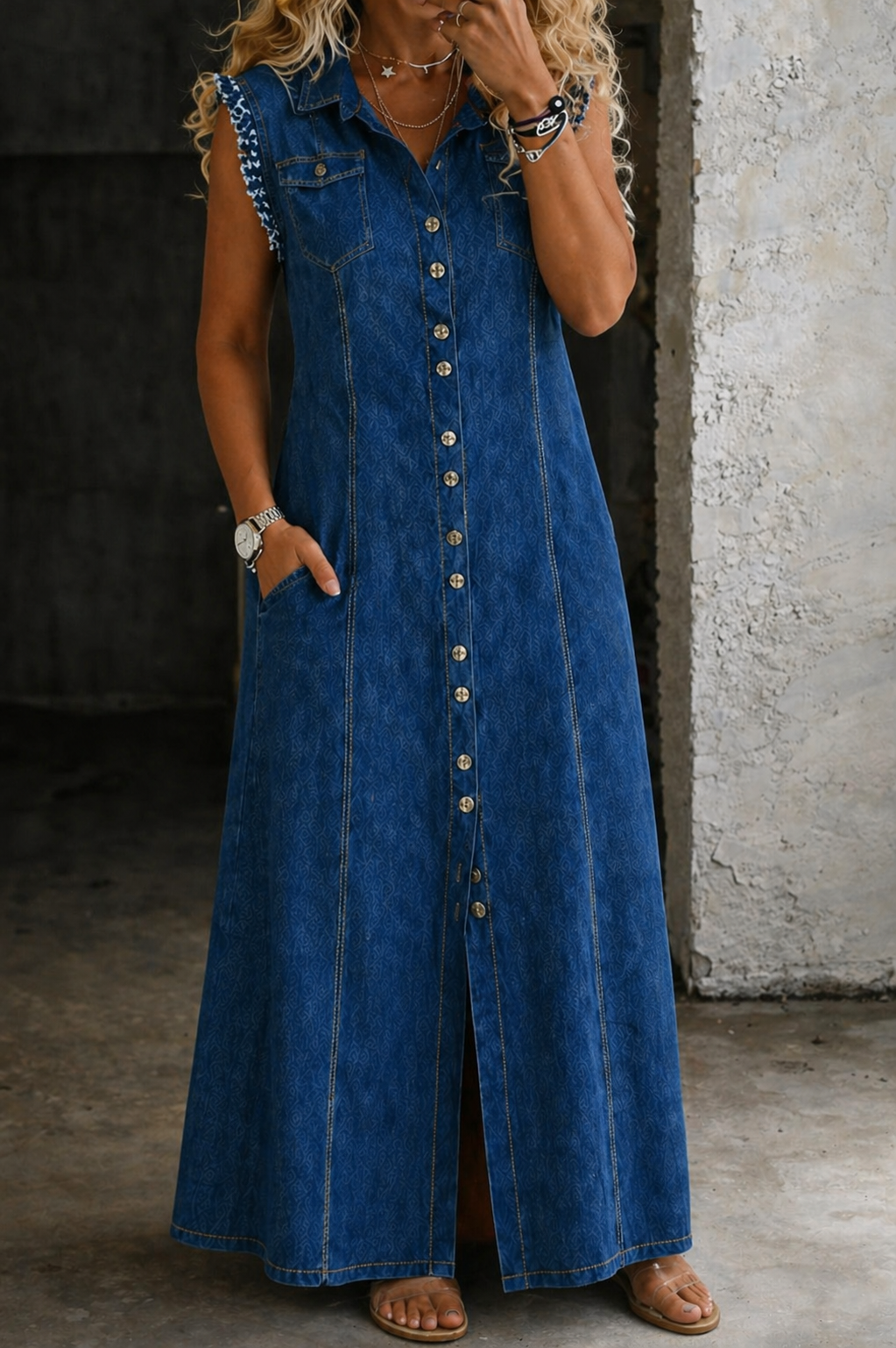 Liora | Plus Size Denim Dress