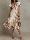 Lizbeth | Vintage Floral Midi Dress