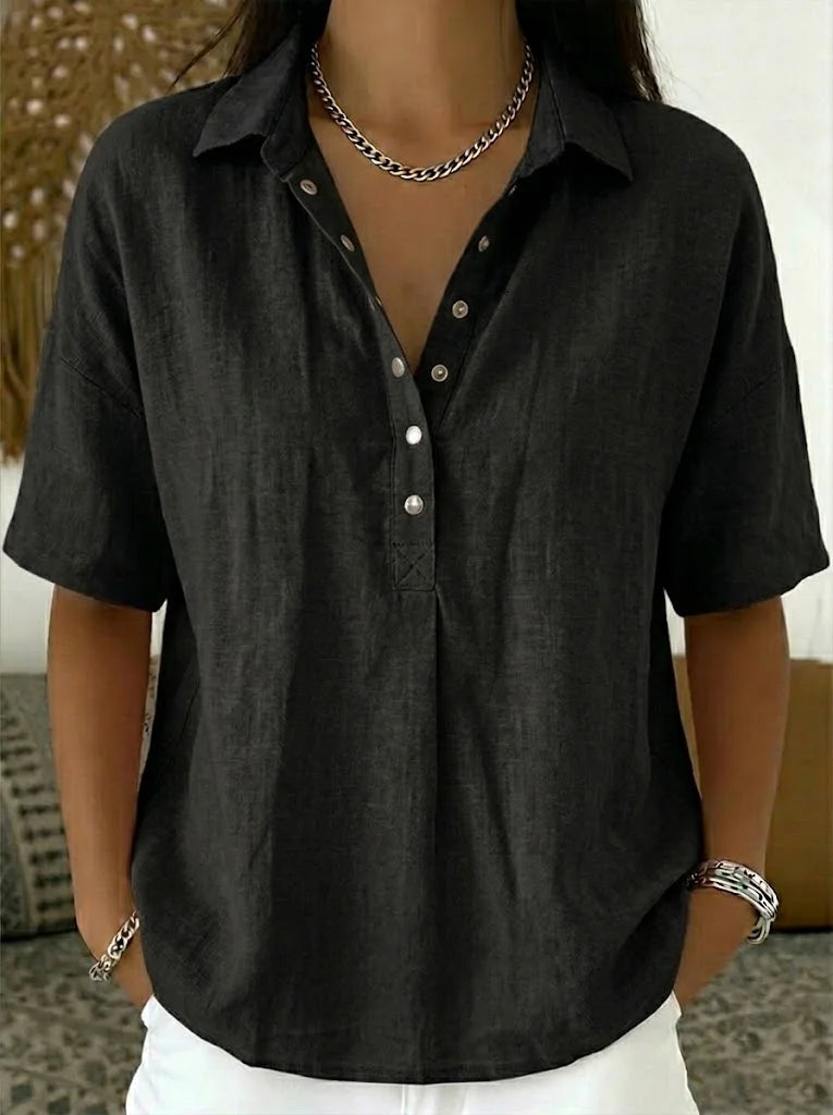 Claire | Blouse with Collar and Button