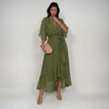 MARTA | V-Neck Chiffon Dress