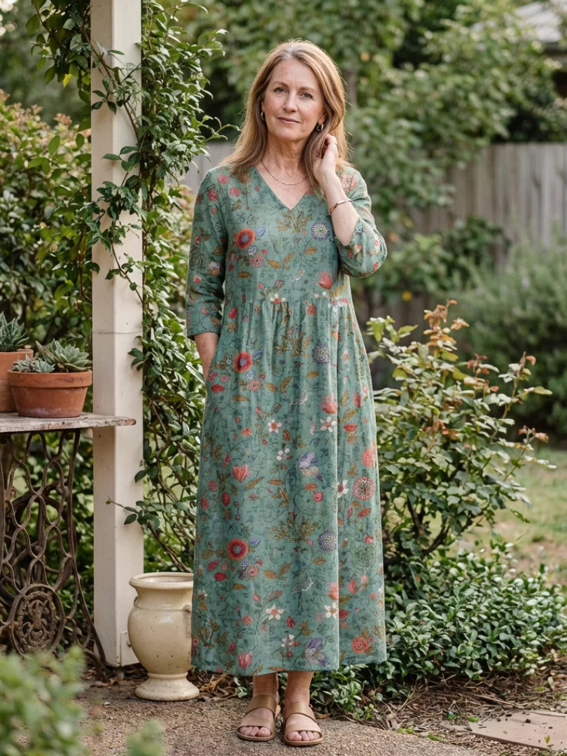Meriana - Premium Floral Maxi Dress